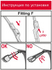Комплект бескаркасных стеклоочистителей Denso Flat DF-002